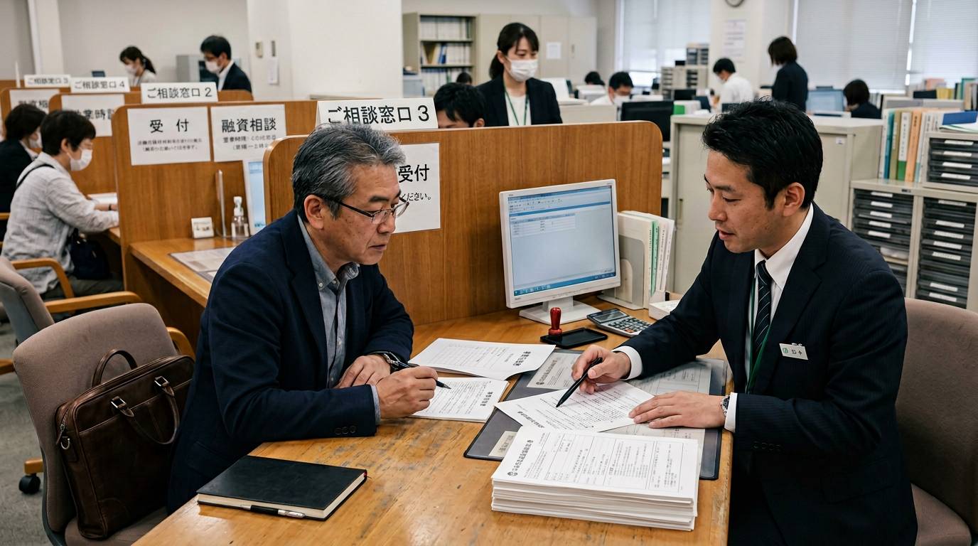 日本政策金融公庫の融資の流れ